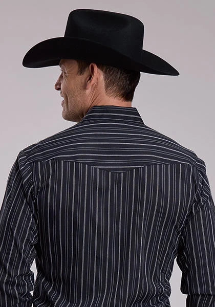 Roper 3126 Striped (Black/White) - Men&