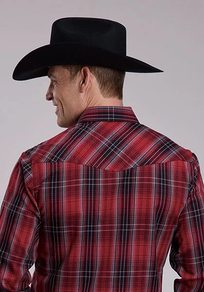Roper 3275 Plaid (Red/Black) - Men&