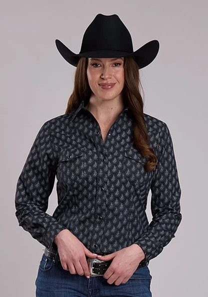 Roper 3270 Paisley (Black/Grey) - Women&