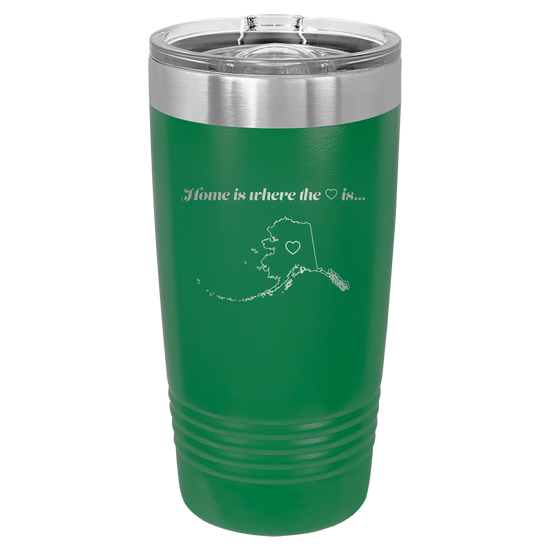 Alaska Heart 20 oz Tumbler | Green