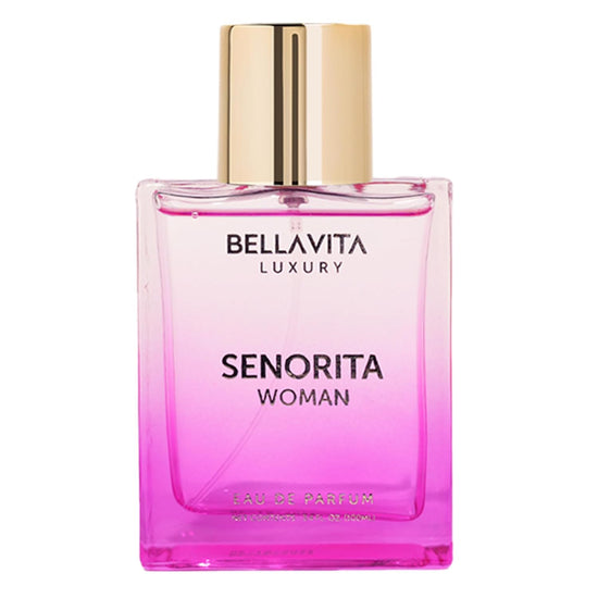 Bellavita Luxury Senorita Eau de Parfum | 100 ml (3.4 fl.oz.) | Perfume for Women | Fresh Floral, Yuzu, Peony, and Musk Notes | Long Lasting Women&