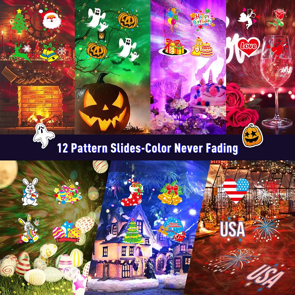 Halloween Christmas Projector Lights – Waterproof Outdoor