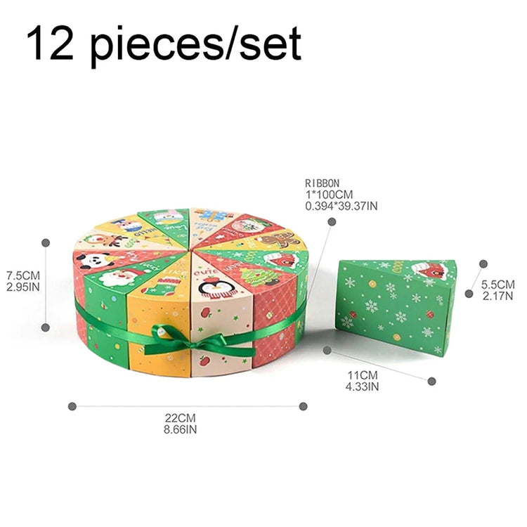 Christmas Candy Gift Box – 12pcs Advent Packaging