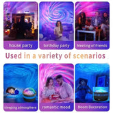 LED Galaxy Projector Light – Colorful Sky Night Lamp