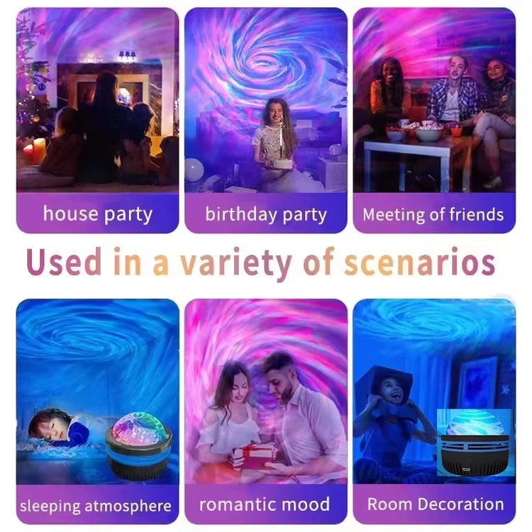 LED Galaxy Projector Light – Colorful Sky Night Lamp