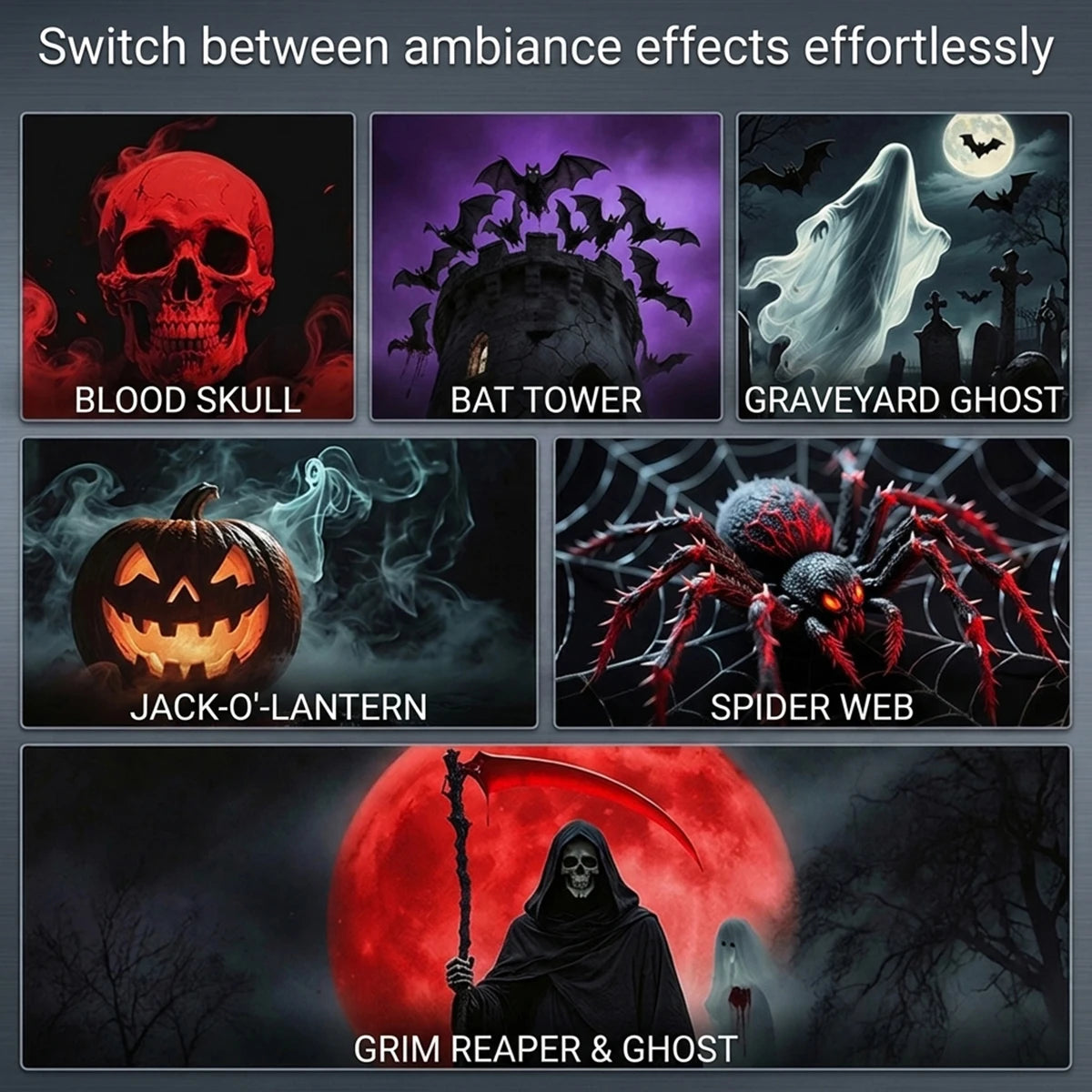 Halloween LED Projection Light – Pumpkin Planet Decor