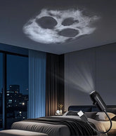 Halloween Moon Projector Light – USB Rotatable Decor