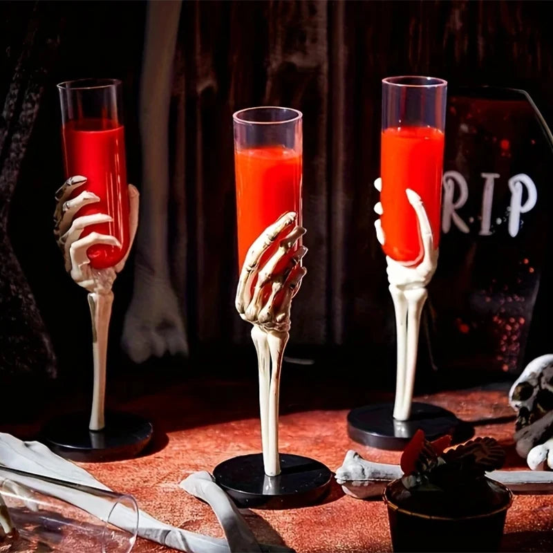 Halloween Goblet Tableware – Skeleton Hand Design