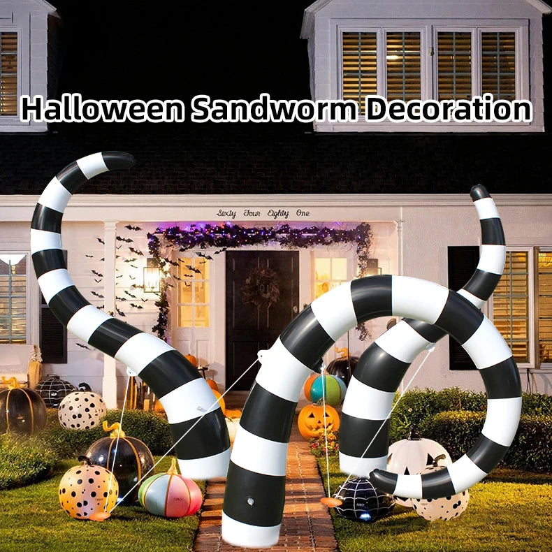 Halloween Inflatable Sandworm – Giant Outdoor Decor