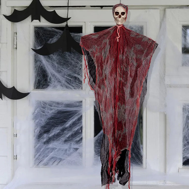 Halloween Hanging Skeleton Decor – 90CM Ghost Prop