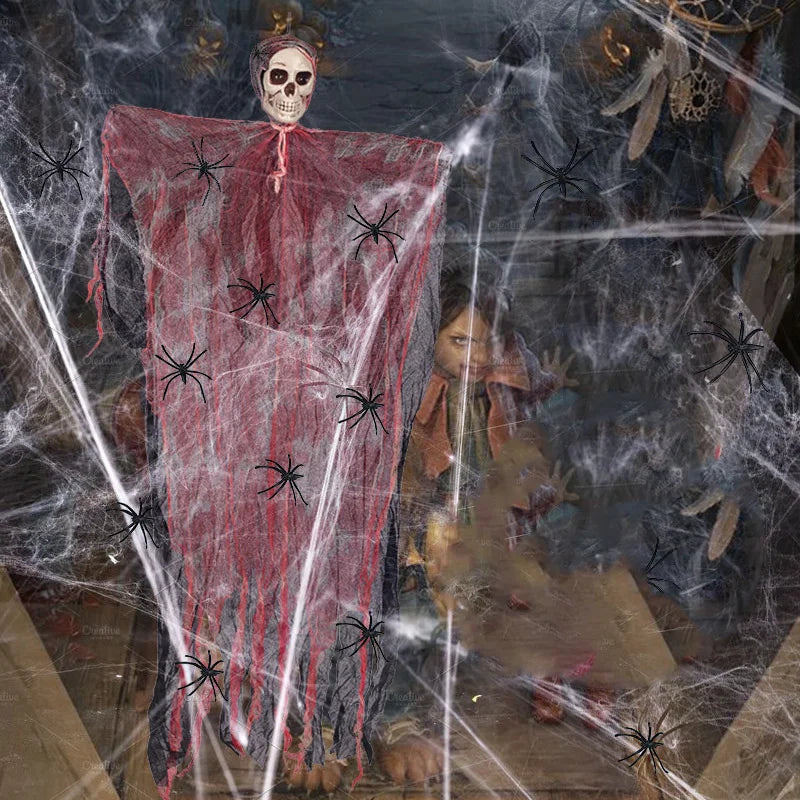 Halloween Hanging Skeleton Decor – 90CM Ghost Prop