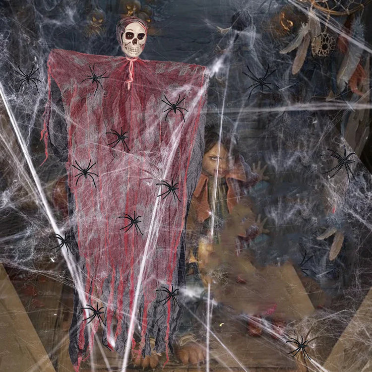 Halloween Hanging Skeleton Decor – 90CM Ghost Prop