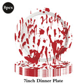 Bloody Handprint Halloween Tableware – Horror Party Set