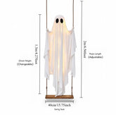 Halloween Swing Ghost Decor – Luminous Hanging Prop