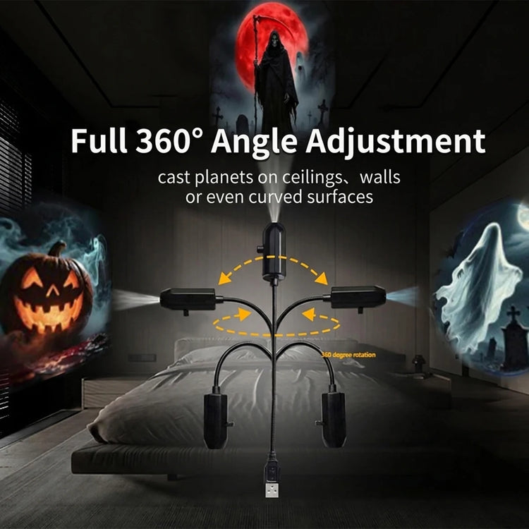 Halloween LED Projection Light – Pumpkin Planet Decor
