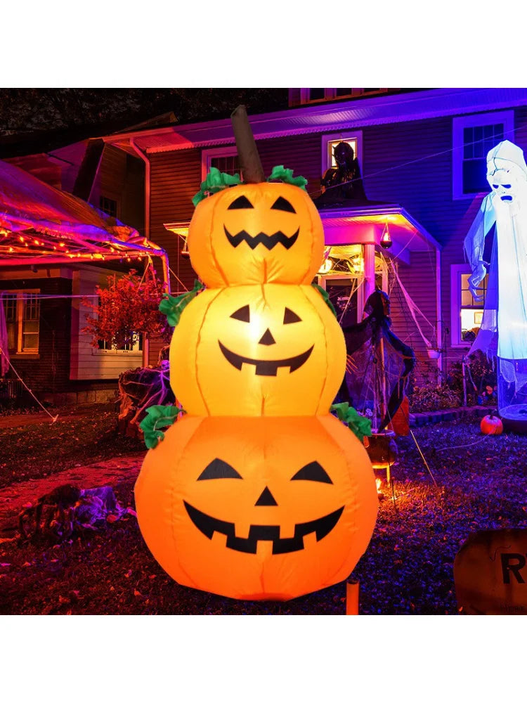 Halloween Inflatable Pumpkin – Family Lawn & Yard Decor