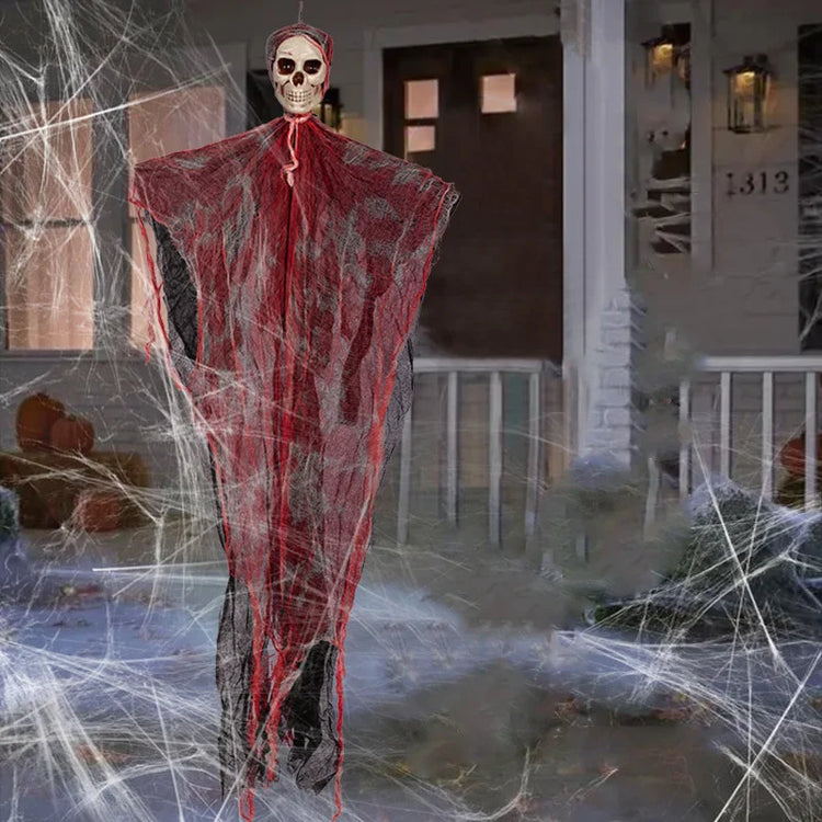 Halloween Hanging Skeleton Decor – 90CM Ghost Prop