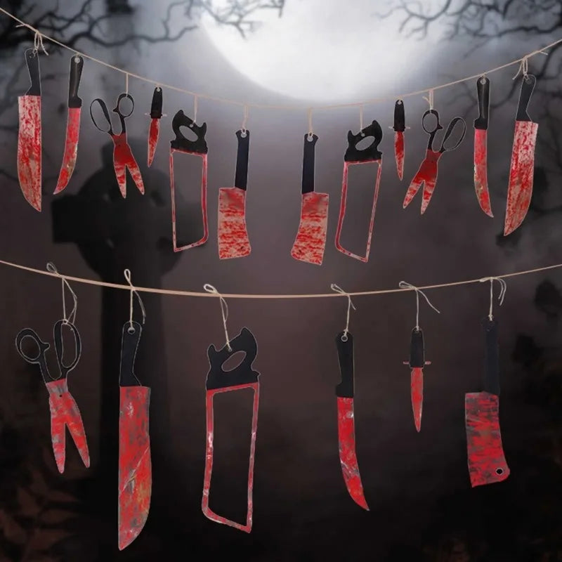 Bloody Halloween Banner – Horror Haunted House Decor