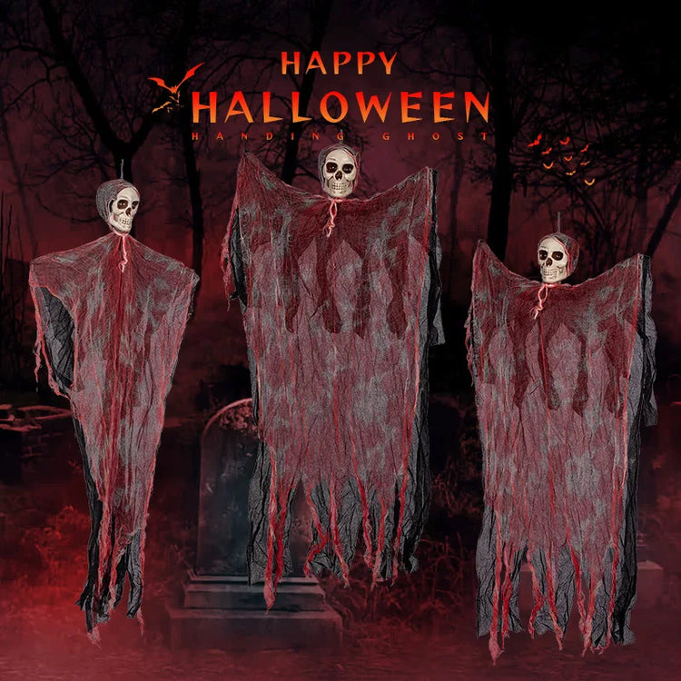 Halloween Hanging Skeleton Decor – 90CM Ghost Prop