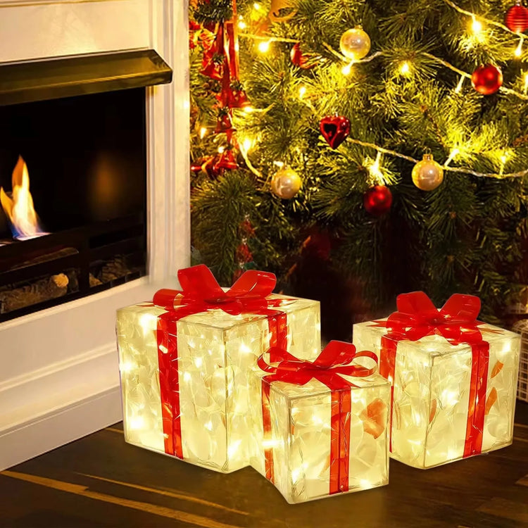 Christmas Glowing Gift Box – Outdoor Christmas Decor