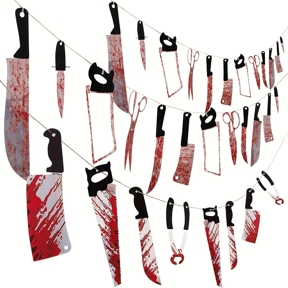 Bloody Halloween Banner – Horror Haunted House Decor