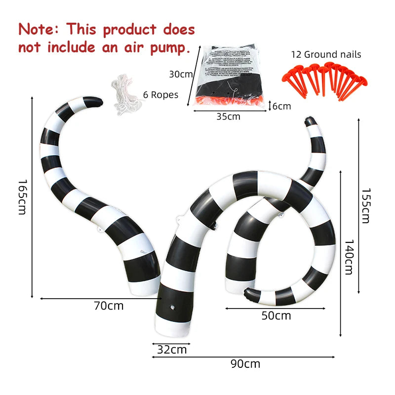 Halloween Inflatable Sandworm – Giant Outdoor Decor