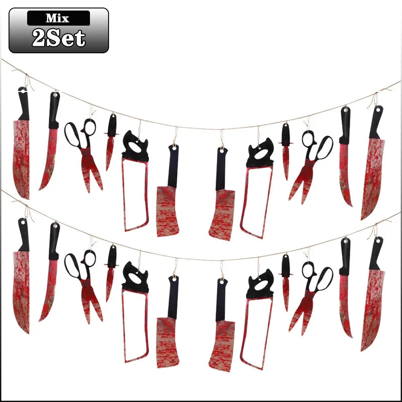Bloody Halloween Banner – Horror Haunted House Decor