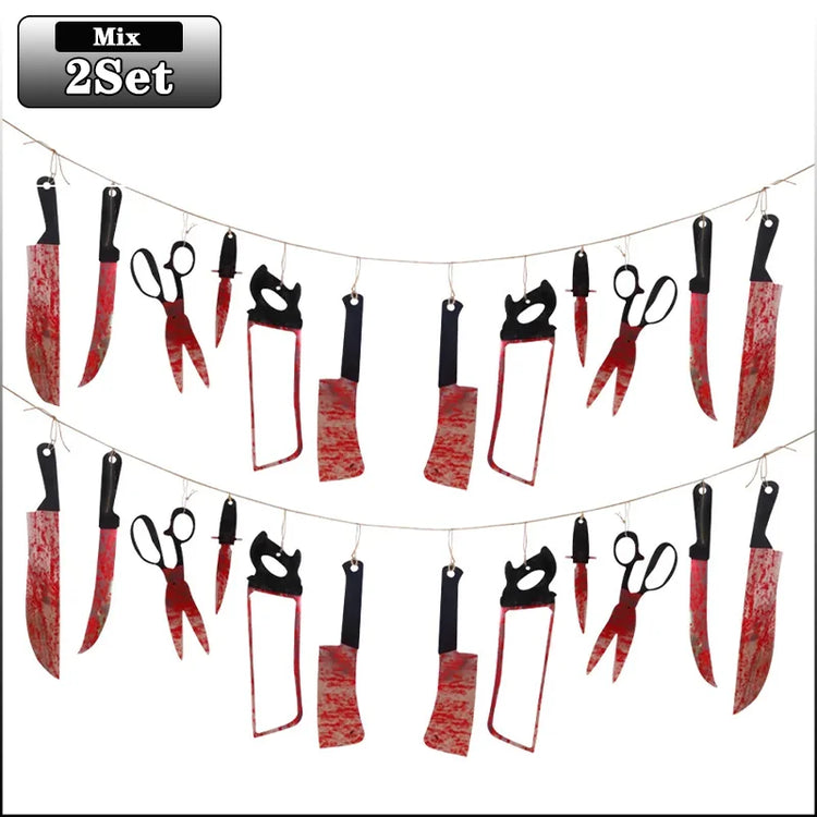 Bloody Halloween Banner – Horror Haunted House Decor