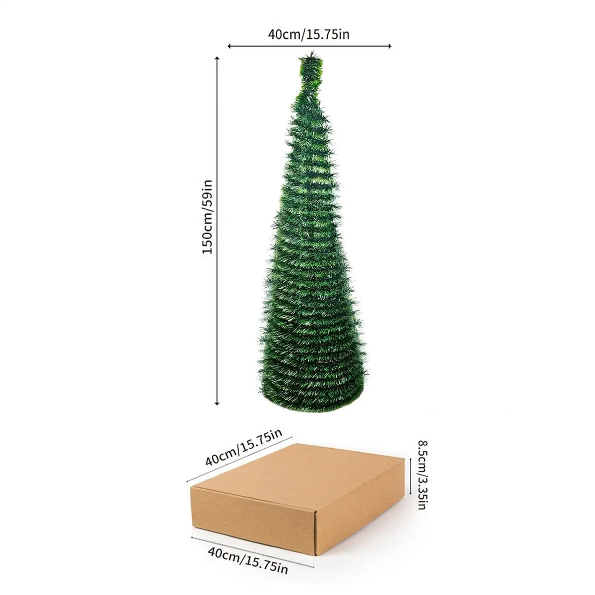 5 Ft Christmas Tree – Foldable Holiday Decoration