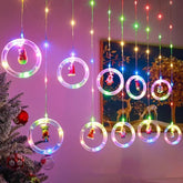 LED Santa Claus Curtain Light – Christmas Decor