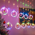 LED Santa Claus Curtain Light – Christmas Decor