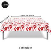 Bloody Handprint Halloween Tableware – Horror Party Set