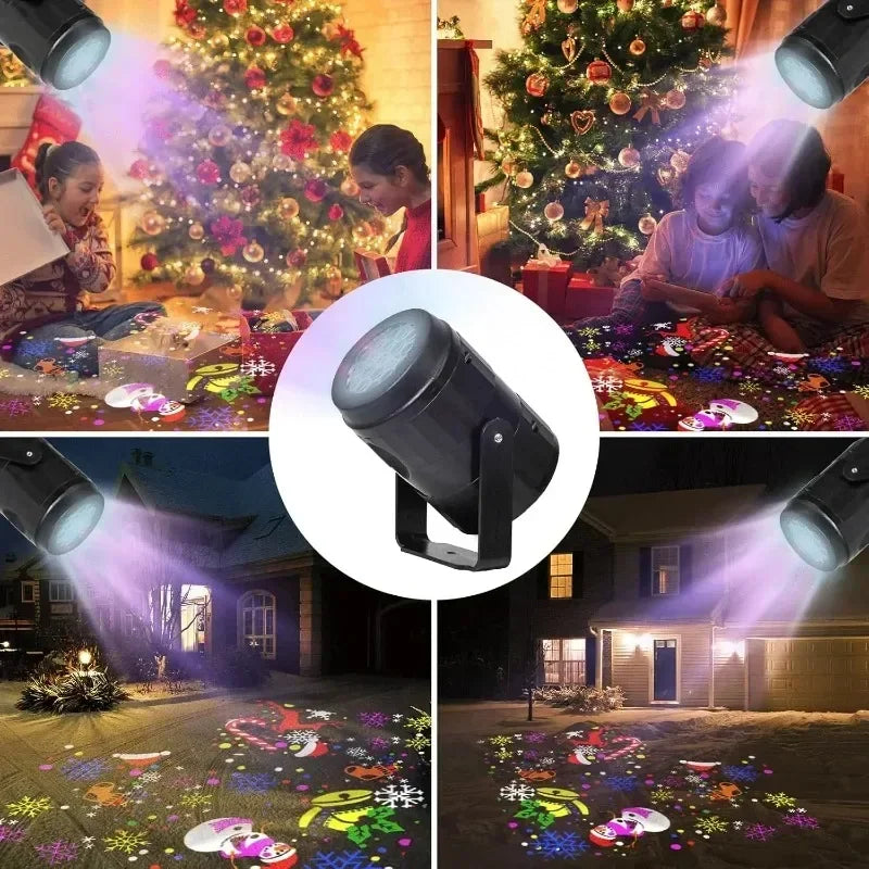 Christmas Projector Lights – 16 Patterns Rotatable LED