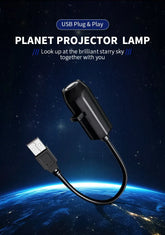 Halloween Moon Projector Light – USB Rotatable Decor