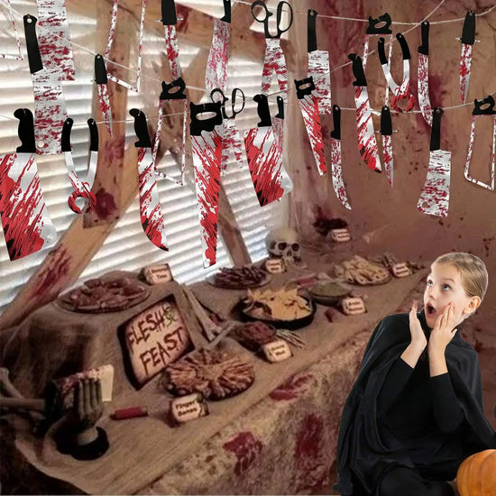 Bloody Halloween Banner – Horror Haunted House Decor