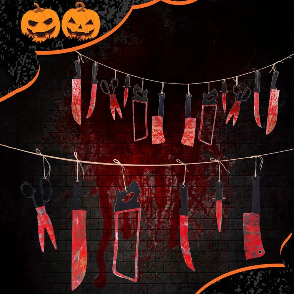 Bloody Halloween Banner – Horror Haunted House Decor
