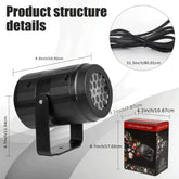 Christmas Projector Lights – 16 Patterns Rotatable LED