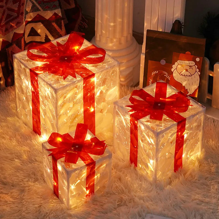 Christmas Glowing Gift Box – Outdoor Christmas Decor