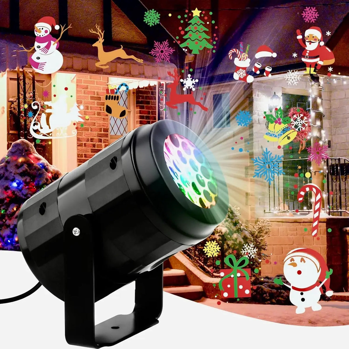 Christmas Projector Lights – 16 Patterns Rotatable LED