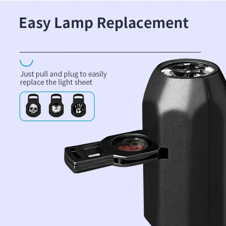 Halloween Moon Projector Light – USB Rotatable Decor