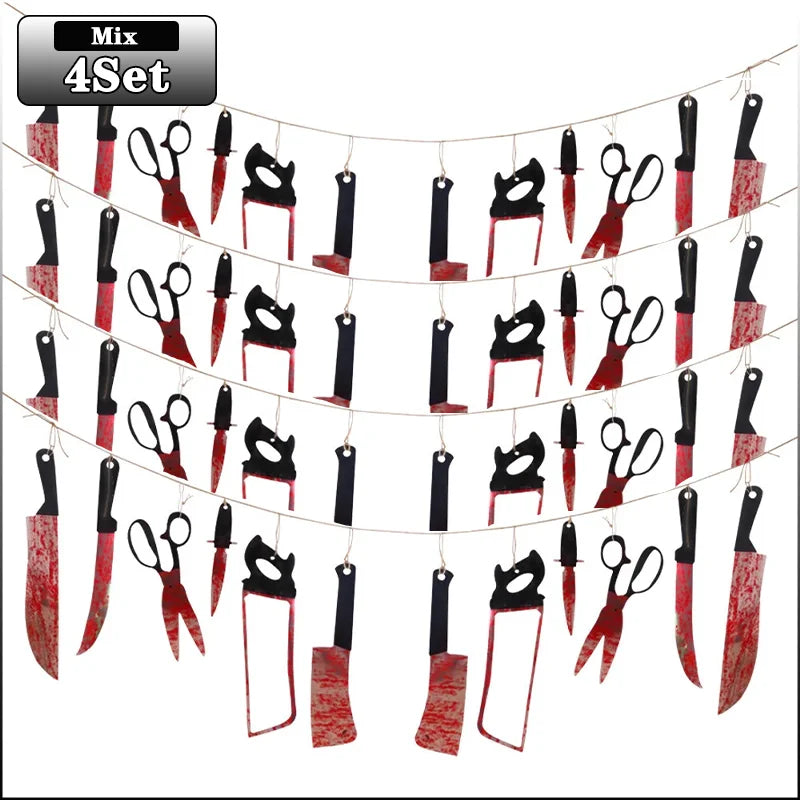 Bloody Halloween Banner – Horror Haunted House Decor