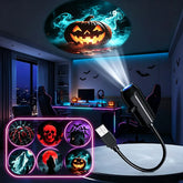 Halloween LED Projection Light – Pumpkin Planet Decor