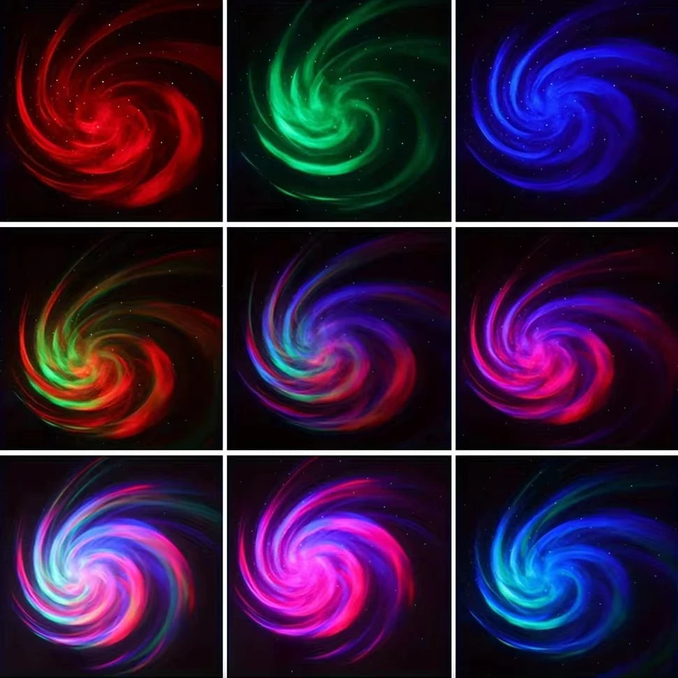 LED Galaxy Projector Light – Colorful Sky Night Lamp