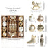 Christmas Ornaments Set – Red, Green & Gold Holiday Decorv