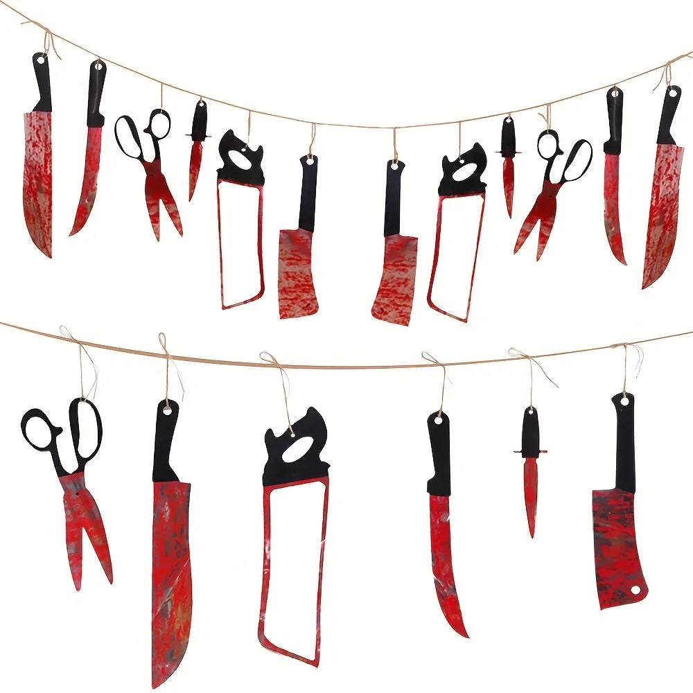 Bloody Halloween Banner – Horror Haunted House Decor
