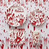 Bloody Handprint Halloween Tableware – Horror Party Set