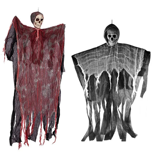 Halloween Hanging Skeleton Decor – 90CM Ghost Prop