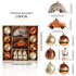Christmas Ornaments Set – Red, Green & Gold Holiday Decorv
