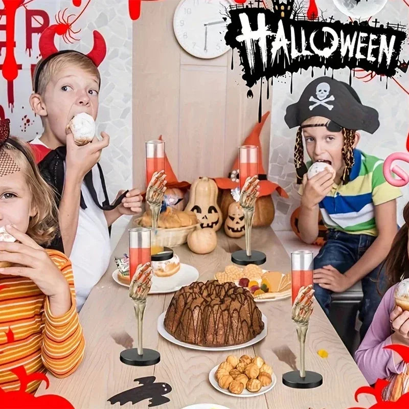 Halloween Goblet Tableware – Skeleton Hand Design