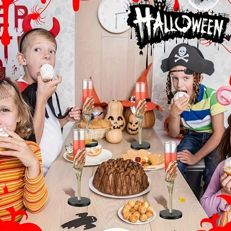 Halloween Goblet Tableware – Skeleton Hand Design